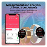 490 ECG + call + blood lipid, uric acid, blood sugar high-end health Smart watch for female