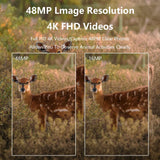 4K Video 48MP Photo Pixel  Outdoor  Hunting camera with Motion Sensor IP66 Waterproof_PR701