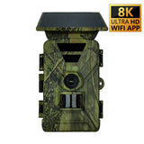 60MP HD Photos ＆8K Live Video WIFI Infared Hunting Camera with IP66 Waterproof Free mobile APP & Icloud for Data Storage