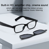 K36 Smart Eyewear Glasses with Magnetic Clipover Multic-Scenes Lens built-in HD Amplifier Chip for Cinema Sound Sweatproof Design