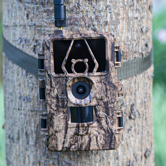 8K Video 60MP Photo Pixel Ultra HD Outdoor 4G Trail camera with Motion Detection IP66 Waterproof with Free Mobile APP Live monitoring