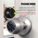 TUYA Smart Fingerprint WIFi Door knob Lock With multi Unlock by passowrd or IC card or Free TUYA APP Remotely